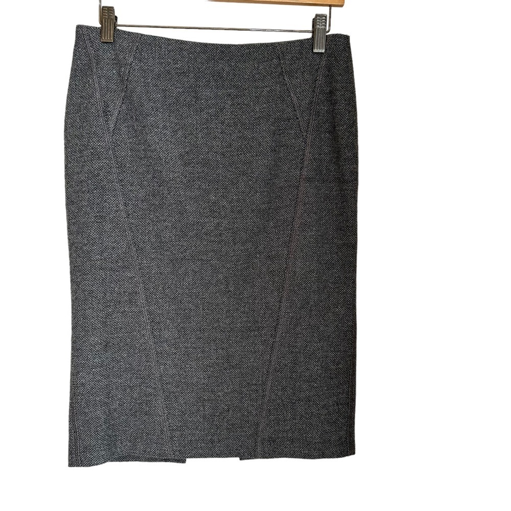 United‎ Nations Colors Women's Gray Tweed Wool Blend Pencil Skirt Size: 40 (8)